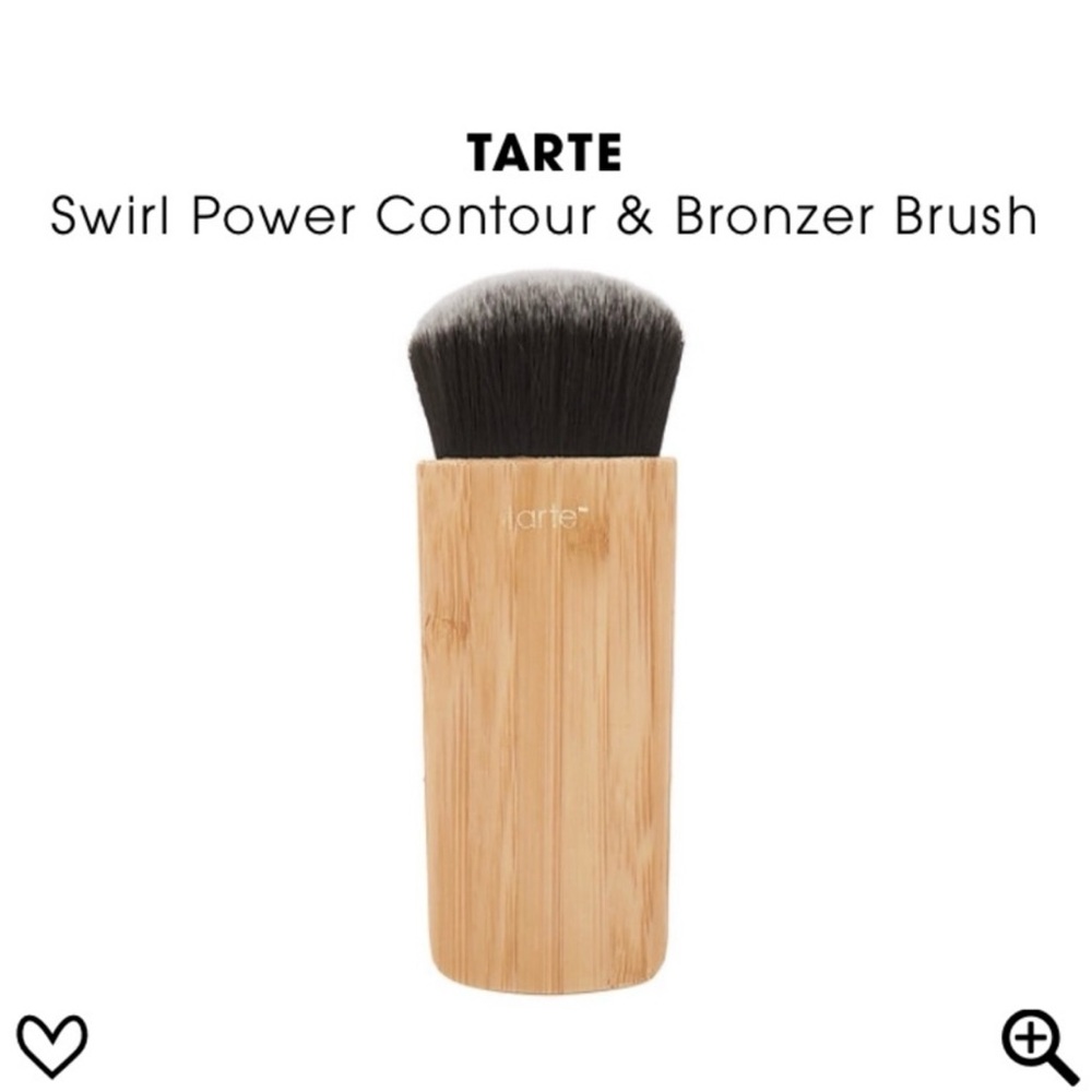 Tarte Swirl Power Contour & Bronzer Brush - Black and Tan